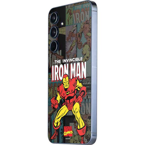 Marvel Classic Comics Iron Man Action Vintage Galaxy A35 5G Skin